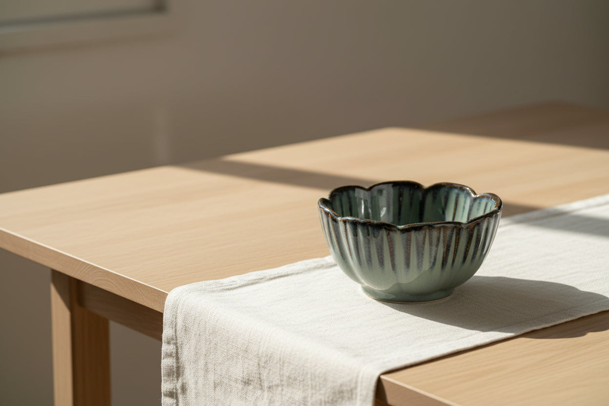 Mist Petal Dal Ceramic Bowl-ArtyCraftz.com