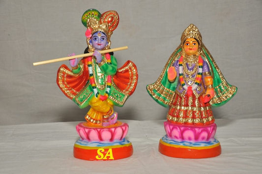 Madura Kanan 1 feet Paper Mache Golu Dolls