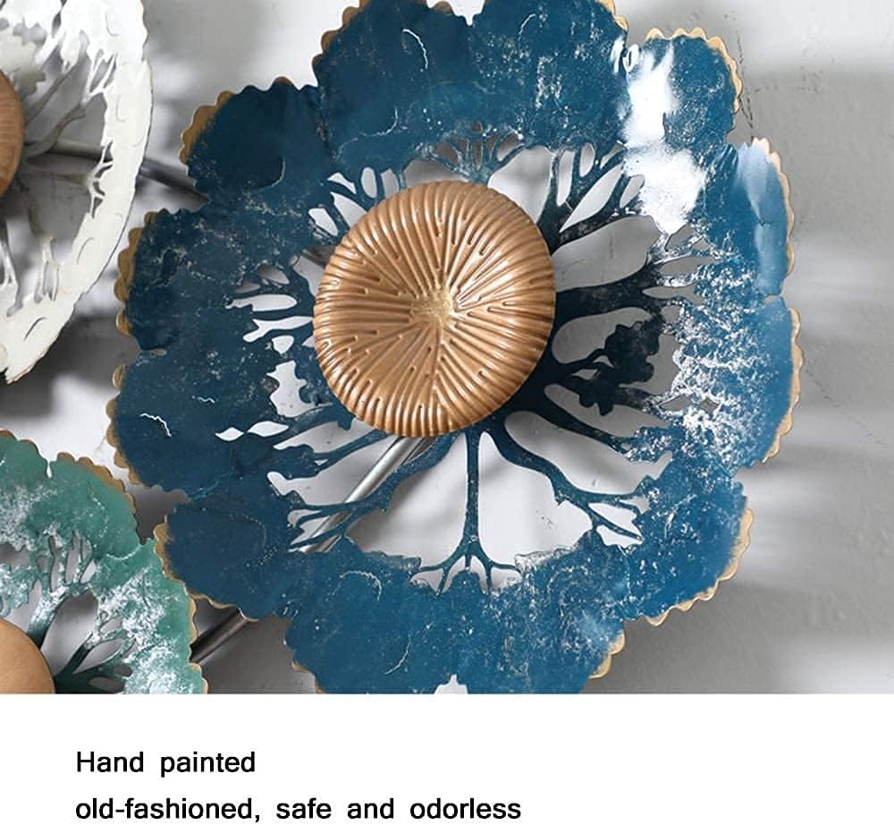 Handcrafted Metal Green Etching Wall Decor