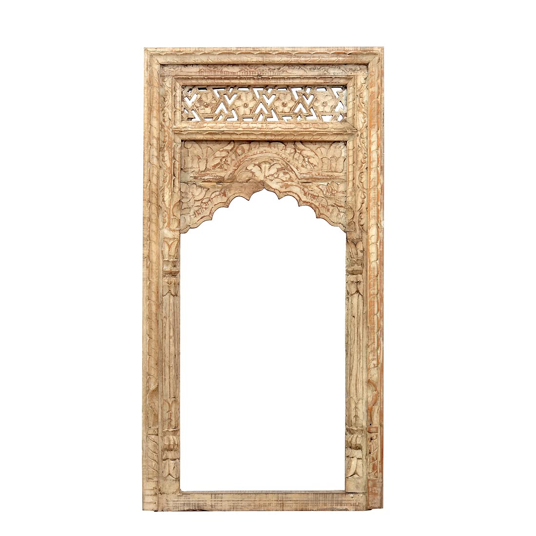 Old Antique Wood Jharokha Decorative Wall Hanging