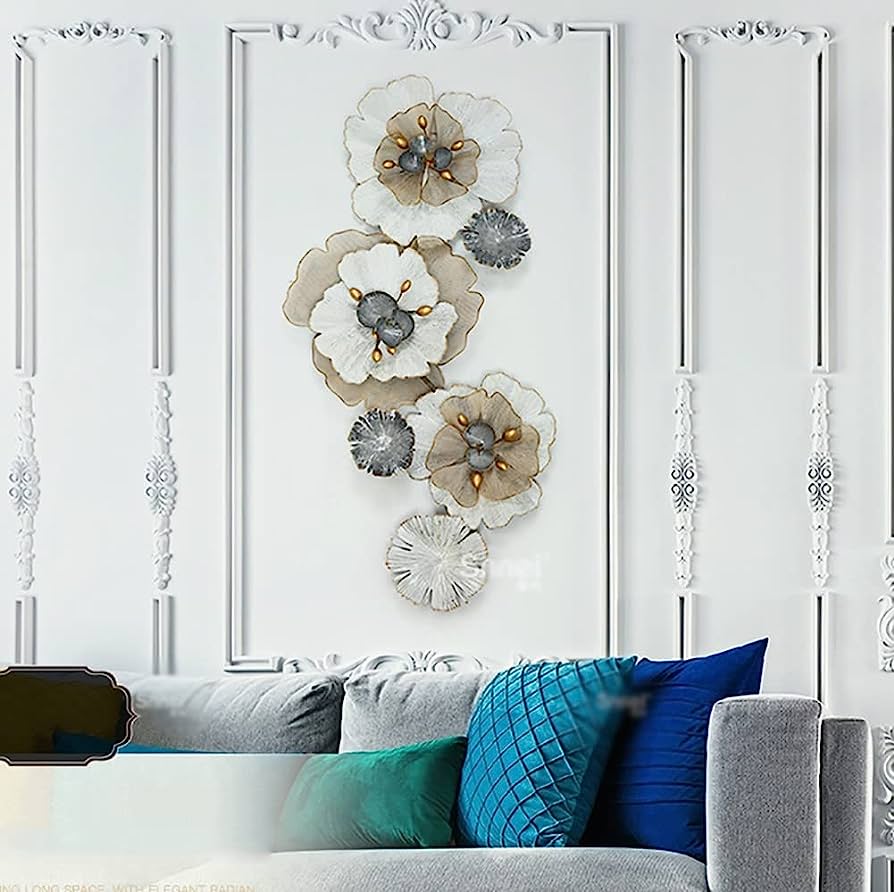 Handcrafted Metal Flower Wall Art