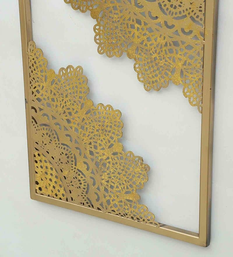 Handcrafted Metal Veda Frame Wall Art