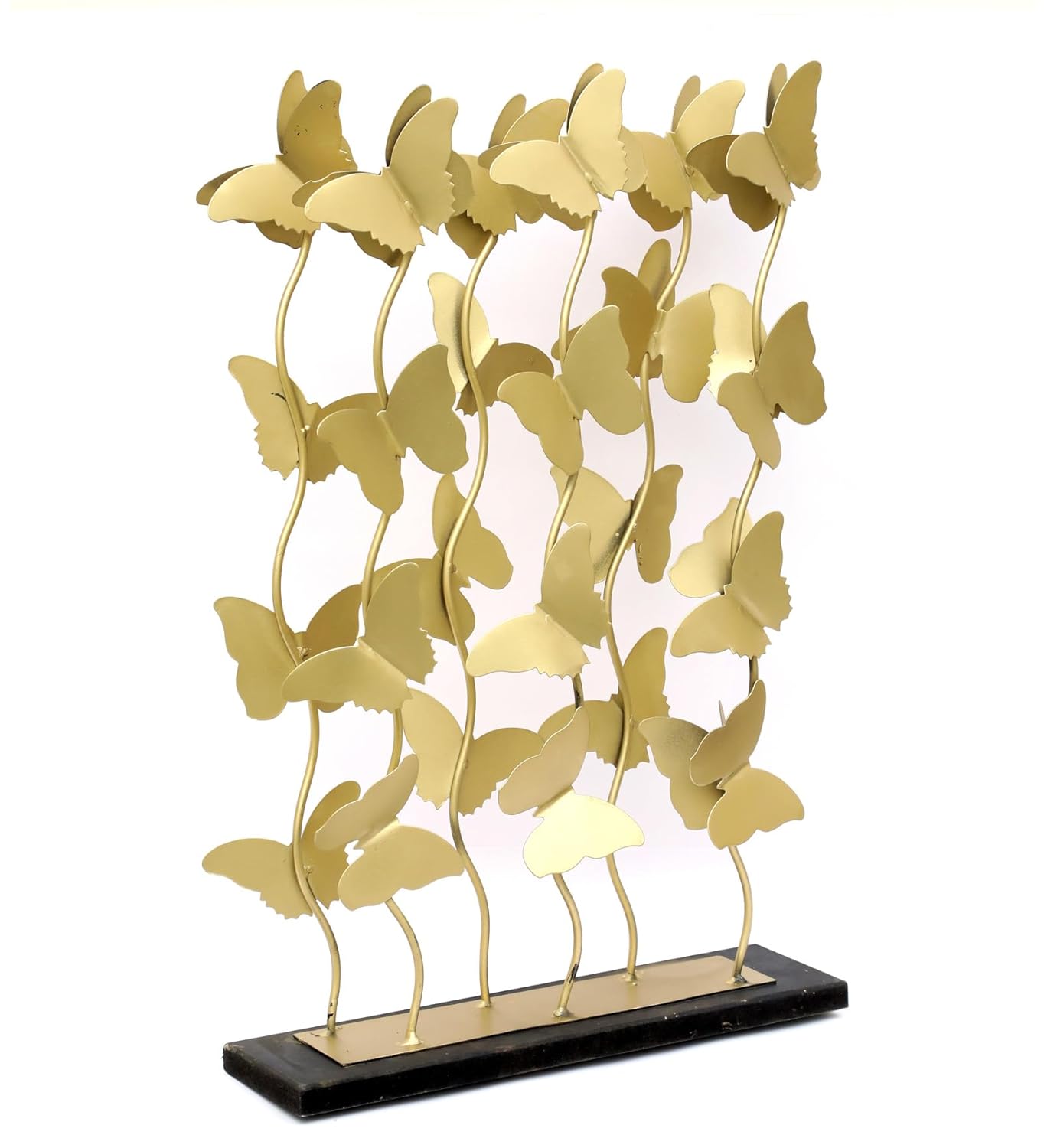 Iron Anshi Culster Butterflies Showpiece Table (Size 13.5 x 21 inches)