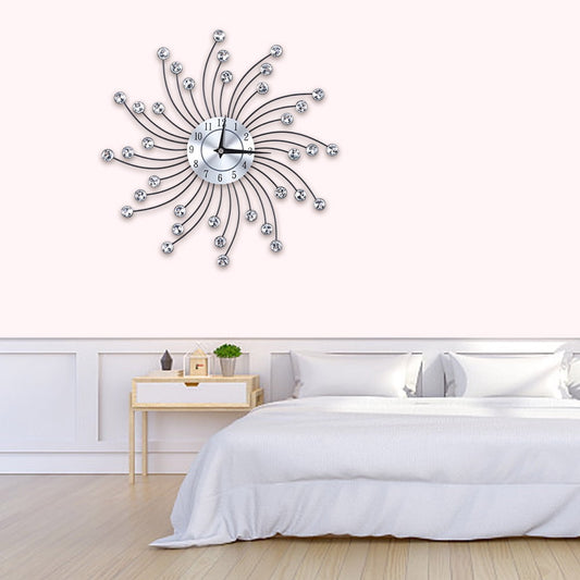 Crystal Starburst Wall Clock