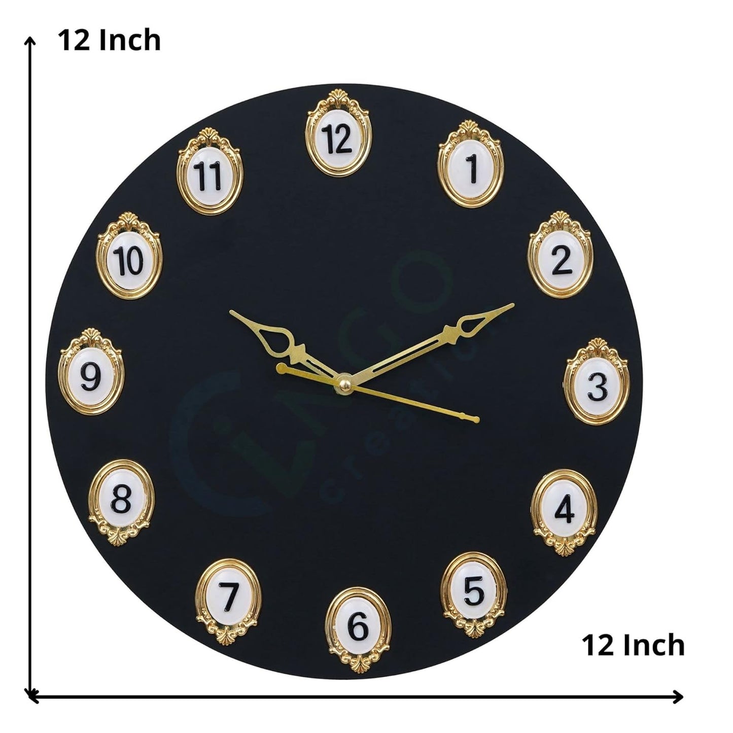 Wooden Wall Clock for Home Stylish Latest 12 Inch Silent Decorative Designer Wall Clock