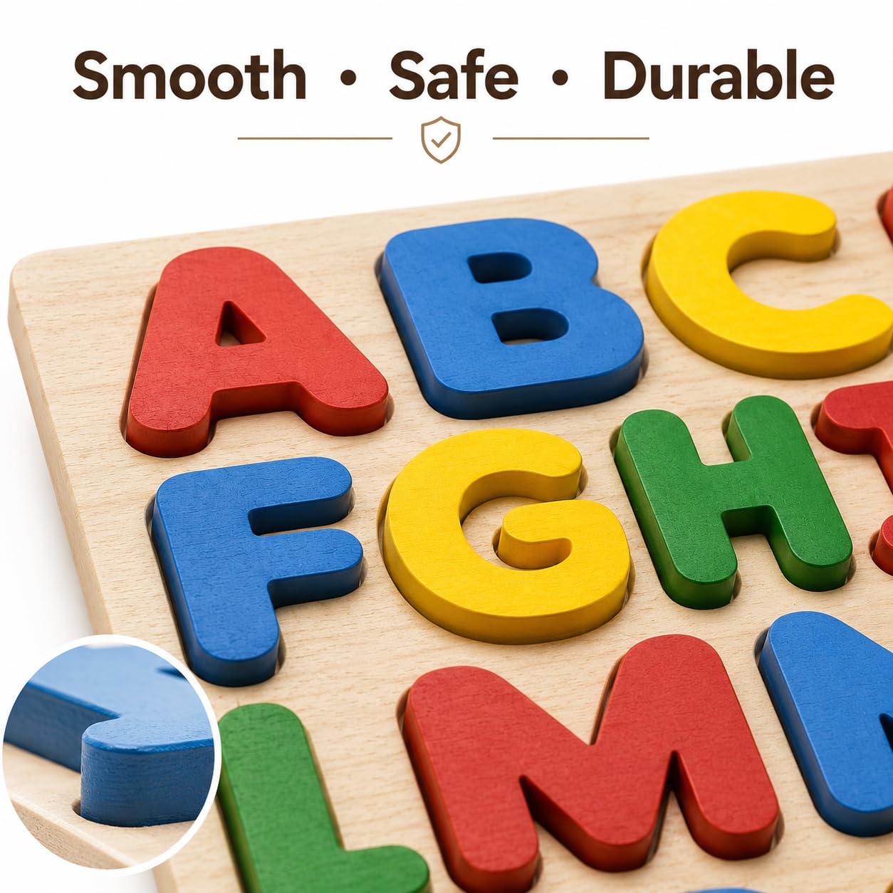 Wooden Alphabet Puzzle Board A to Z
