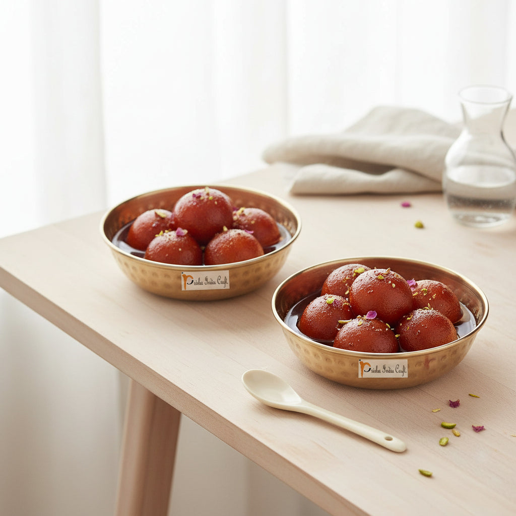 Pure Copper Serving Pudding Bowl-ArtyCraftz.com