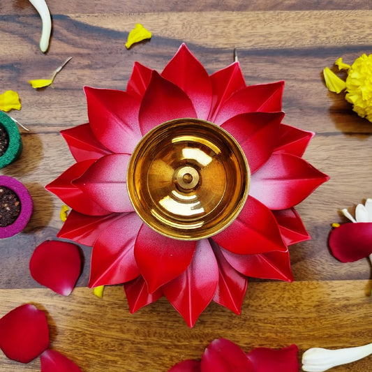 Brass Lotus Brass Lotus Diya lamp
