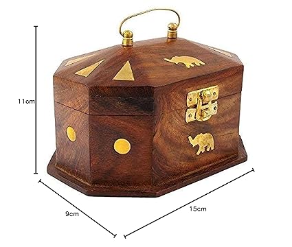 Handcrafted Wooden Jewellery Box for Accessories