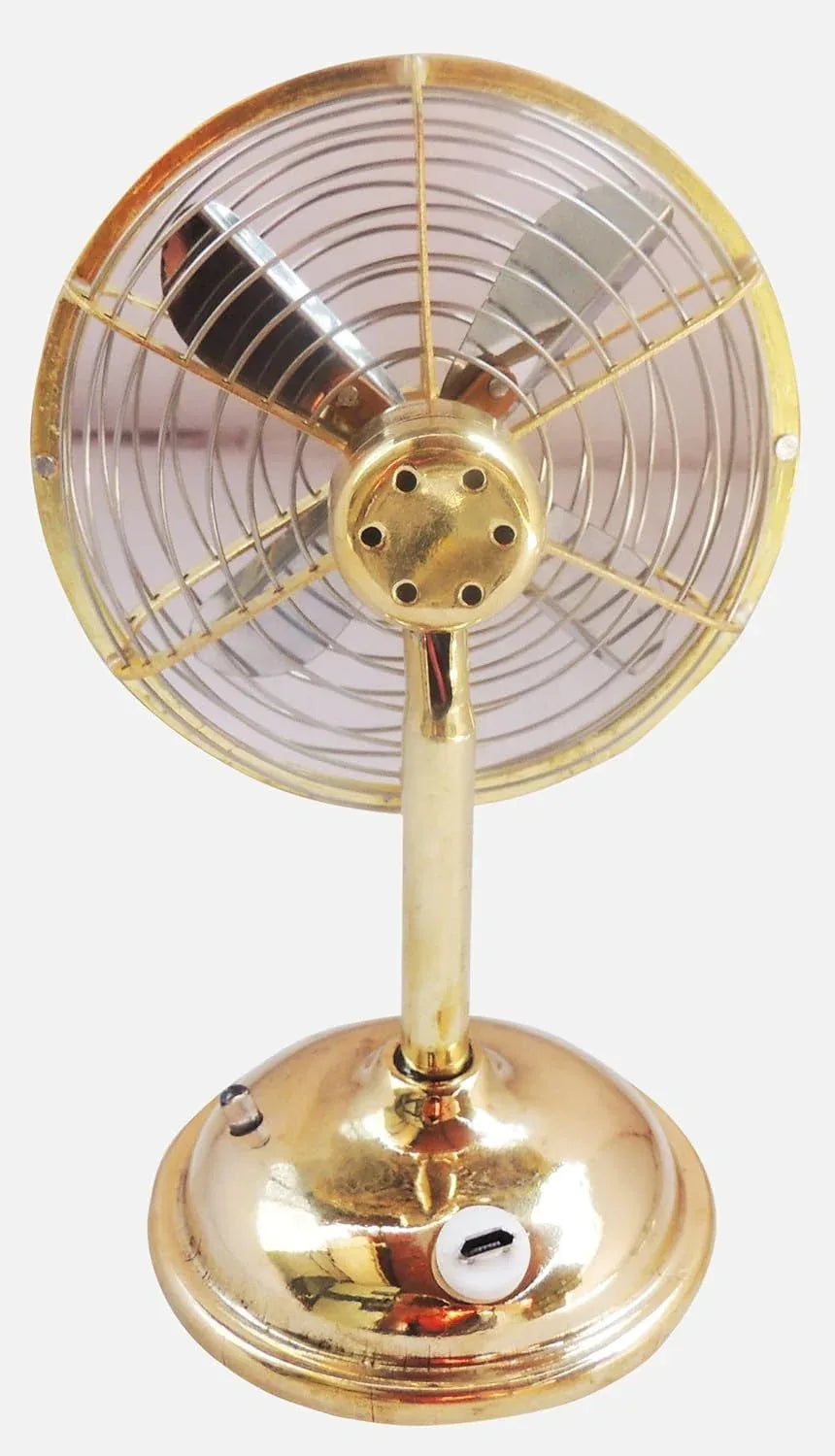 Miniature Vintage Brass Table Fan Showpiece -ArtyCraftz.com