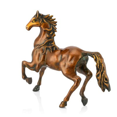 Brass Running Horse Idol