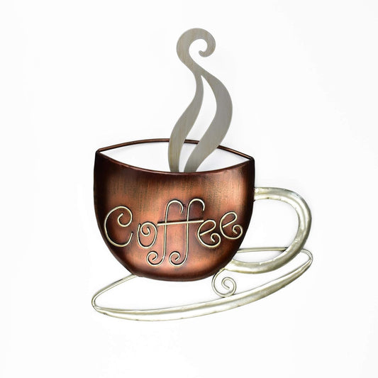 Metal Coffee Cup Wall Decor