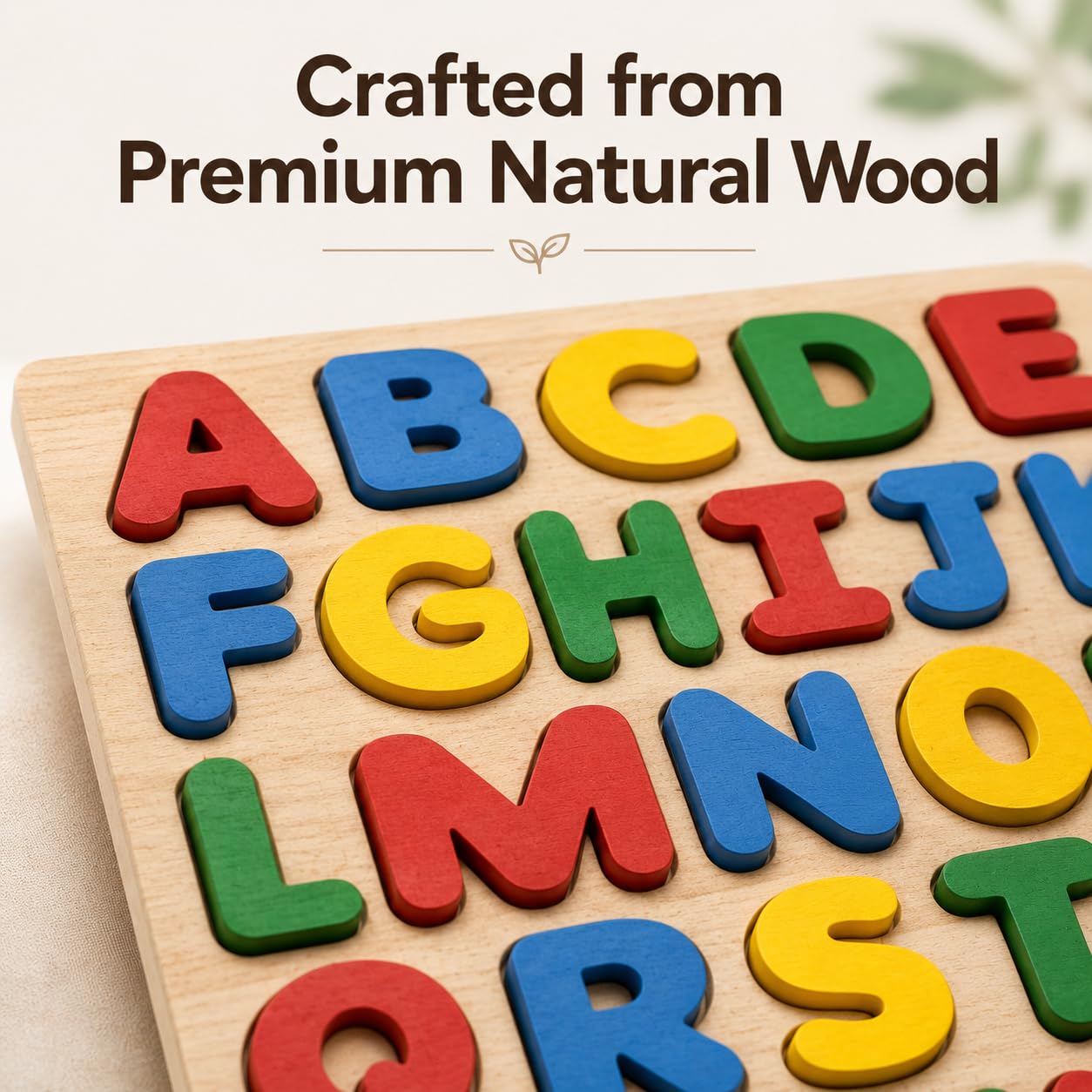 Wooden Alphabet Puzzle Board A to Z