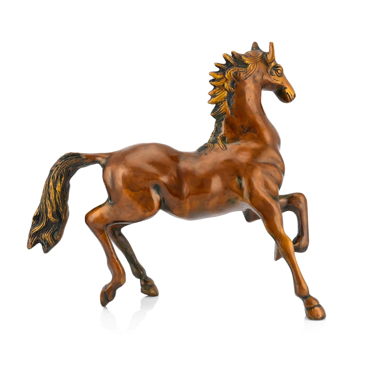 Brass Running Horse Idol