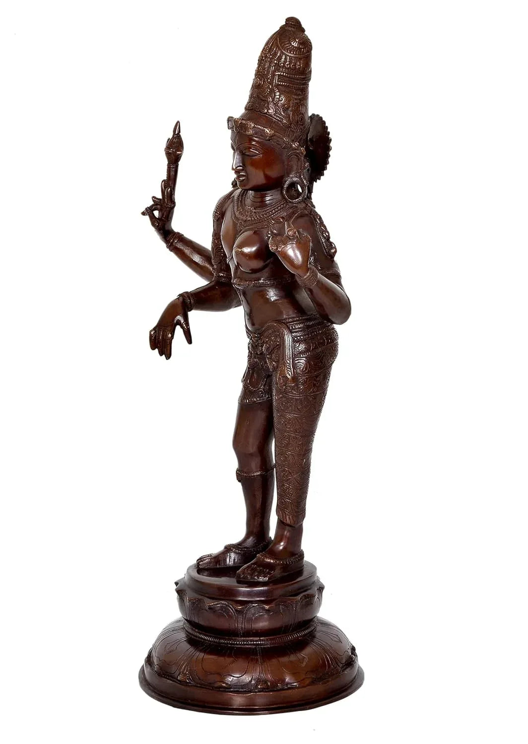 Chola Style Ardhanarishvara Statue 26.5 Inch-ArtyCraftz.com