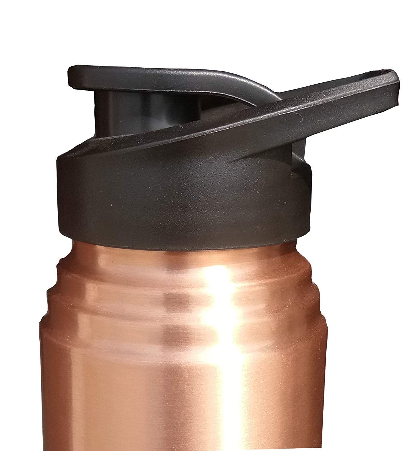 Pure Copper Sports Water Bottle 1000 ML with Flip Top Lid-ArtyCraftz.com