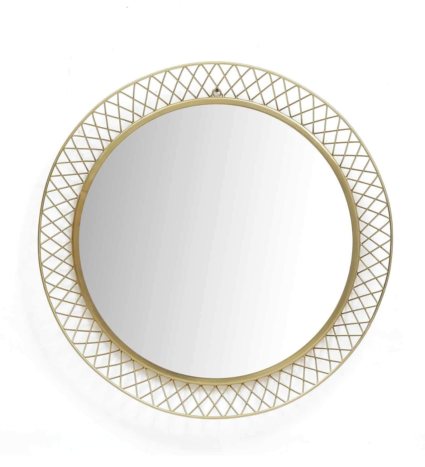 Handcrafted Metal Round Mirror for Wall Decor