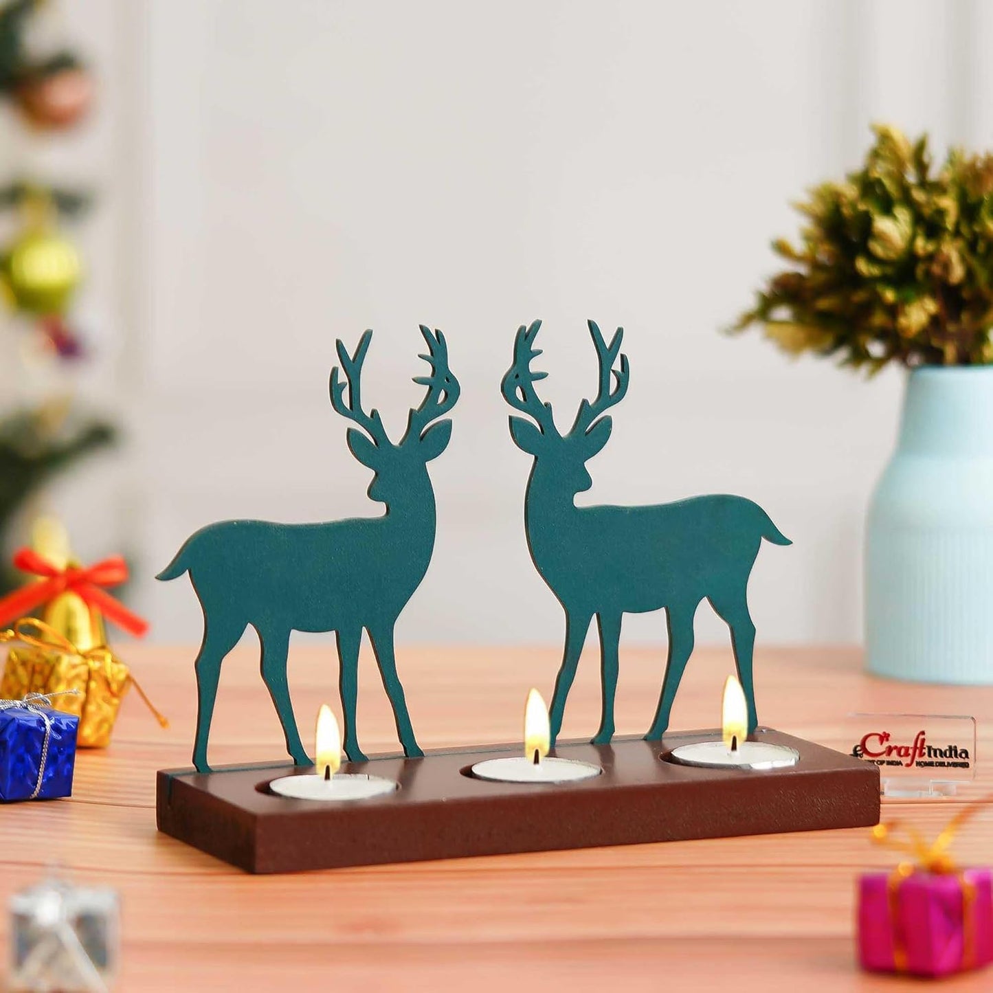 Reindeer Showpiece Decorative Tea Light Candle Holders