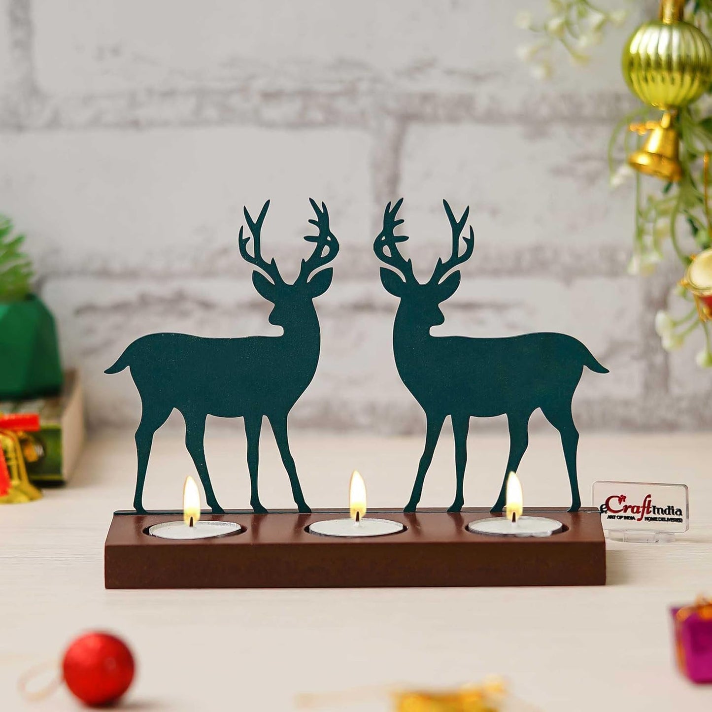Reindeer Showpiece Decorative Tea Light Candle Holders
