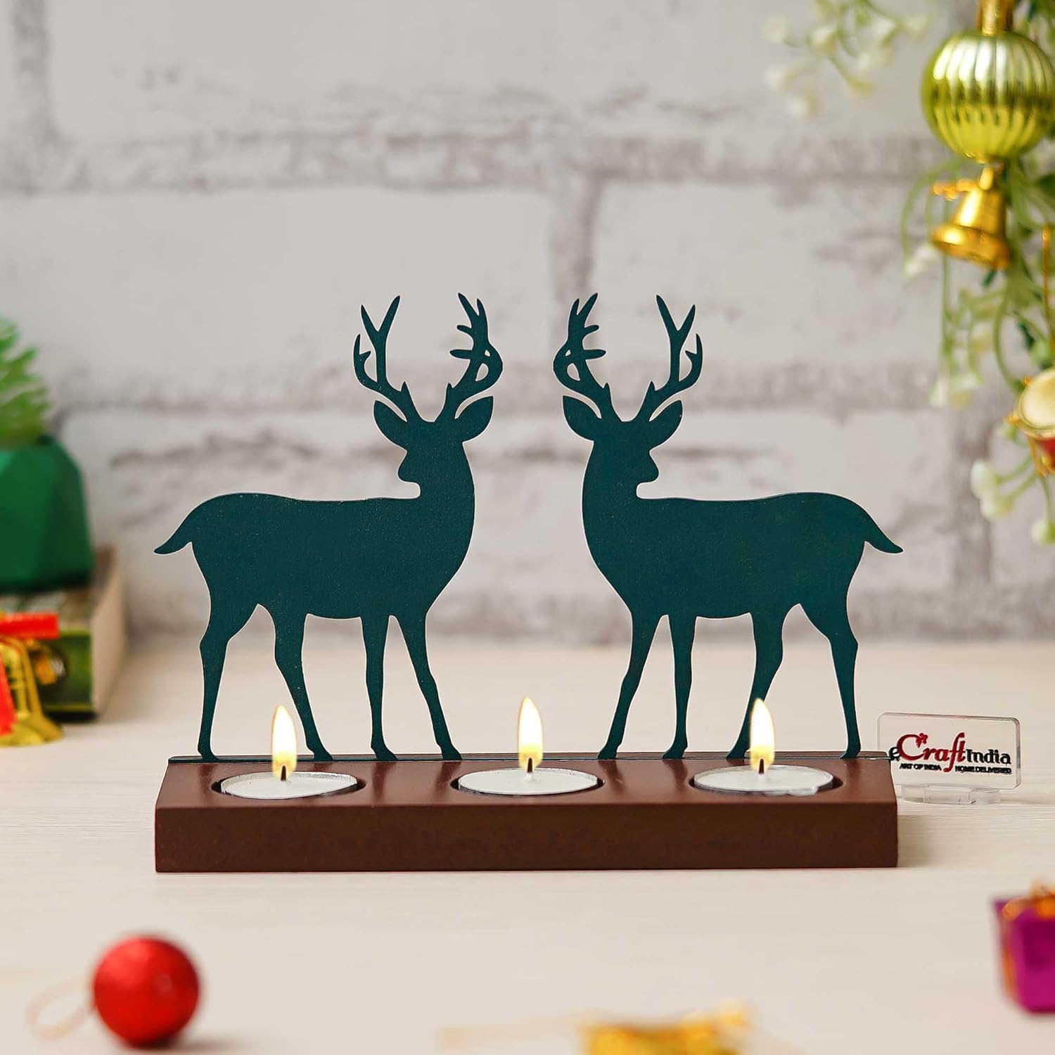 Reindeer Showpiece Decorative Tea Light Candle Holders