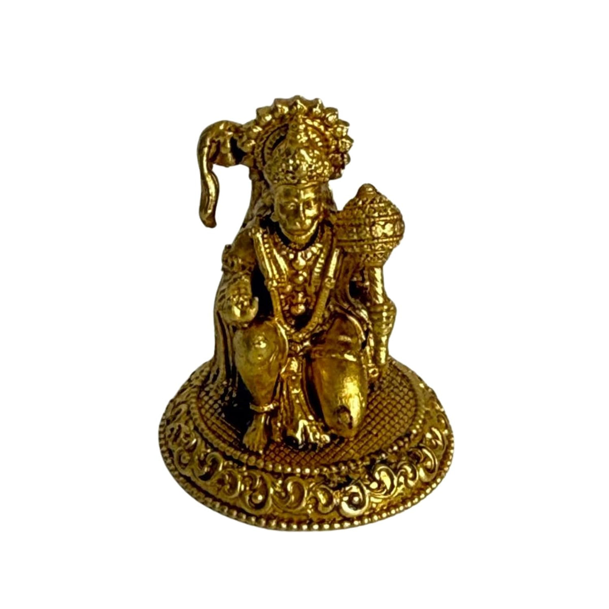 Brass Hanuman Idol for Daily Pooja Rituals