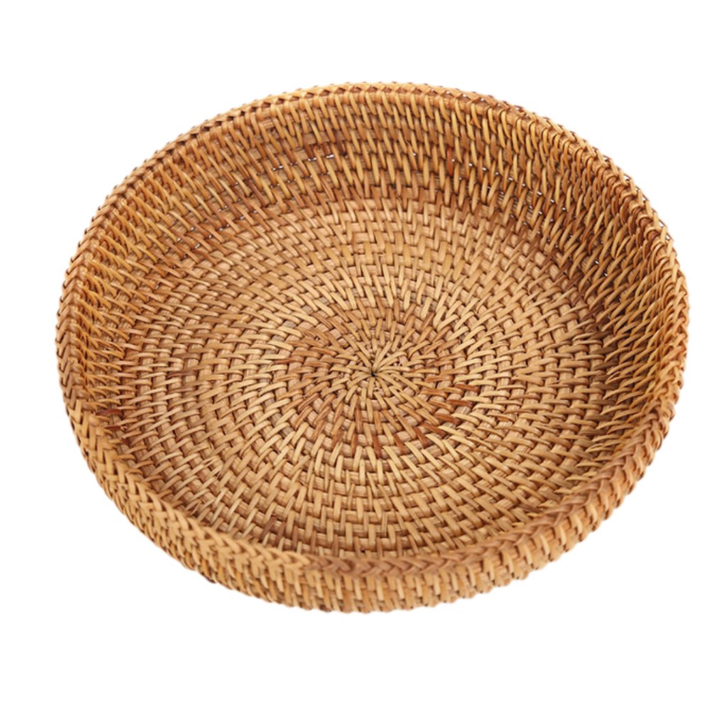 Handmade Cane Round Tray