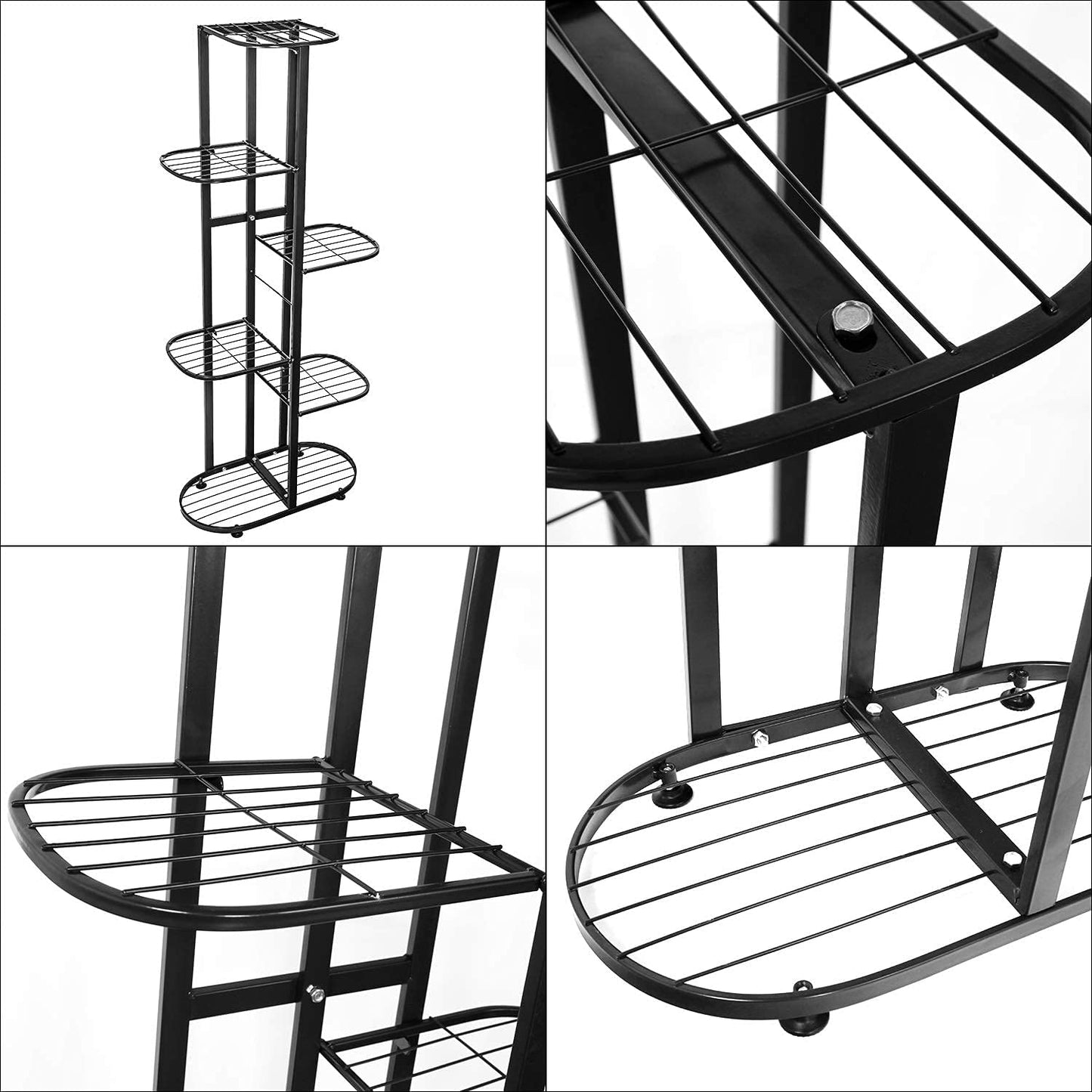 Iron 6-Tier Plant Stand