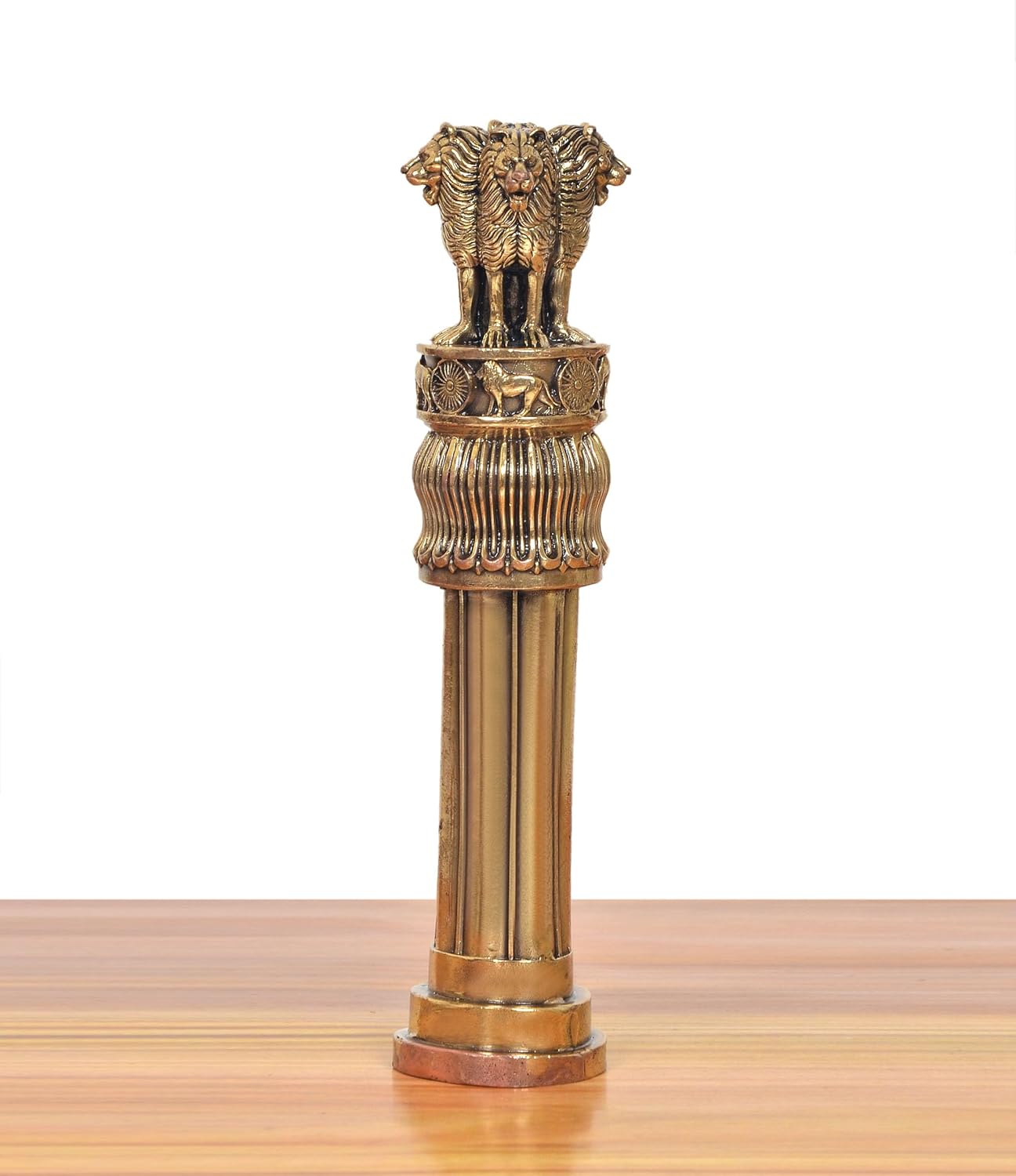 Bronze Ashoka Pillar Showpiece-ArtyCraftz.com