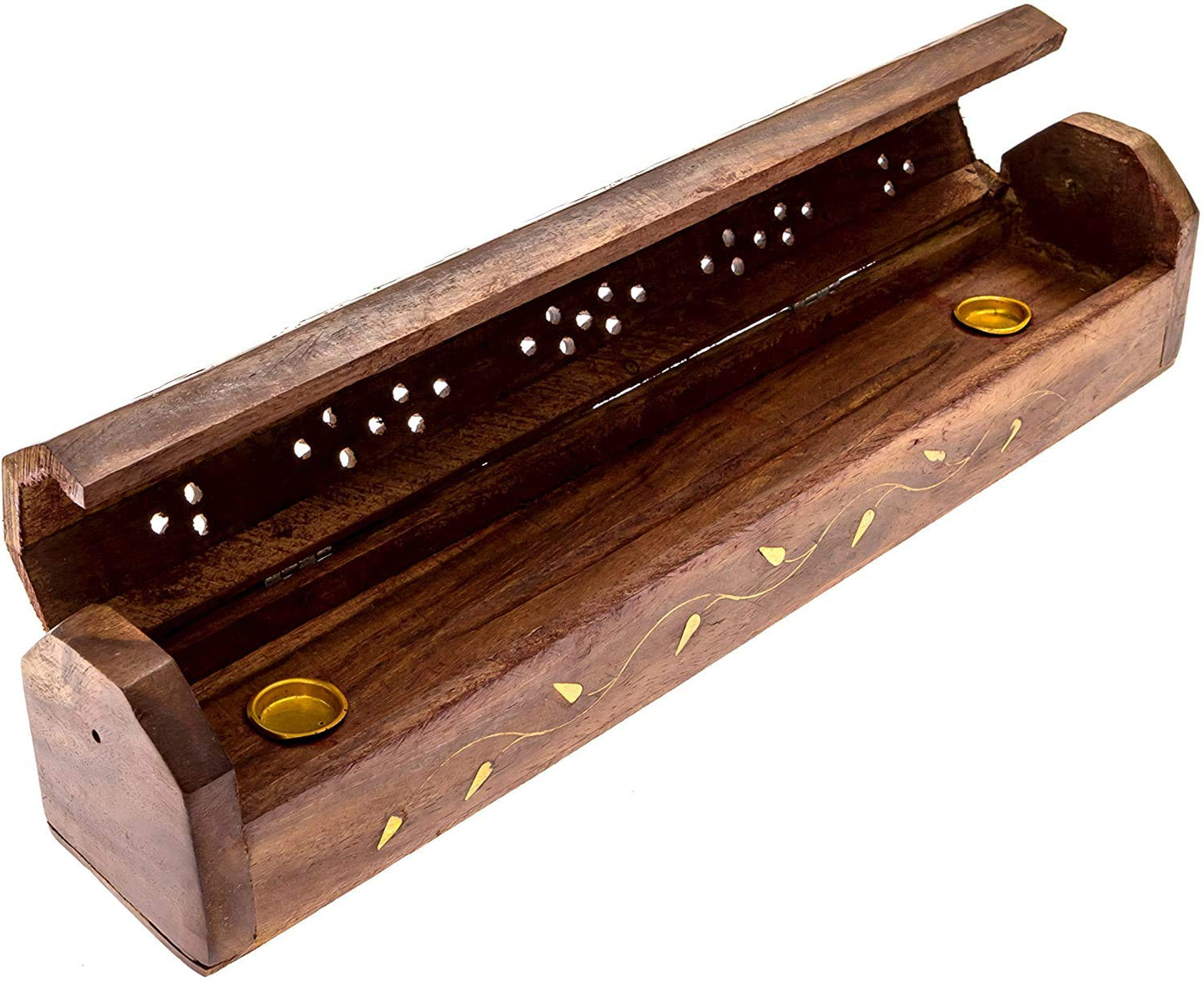 Wooden Incense Holder With Storage