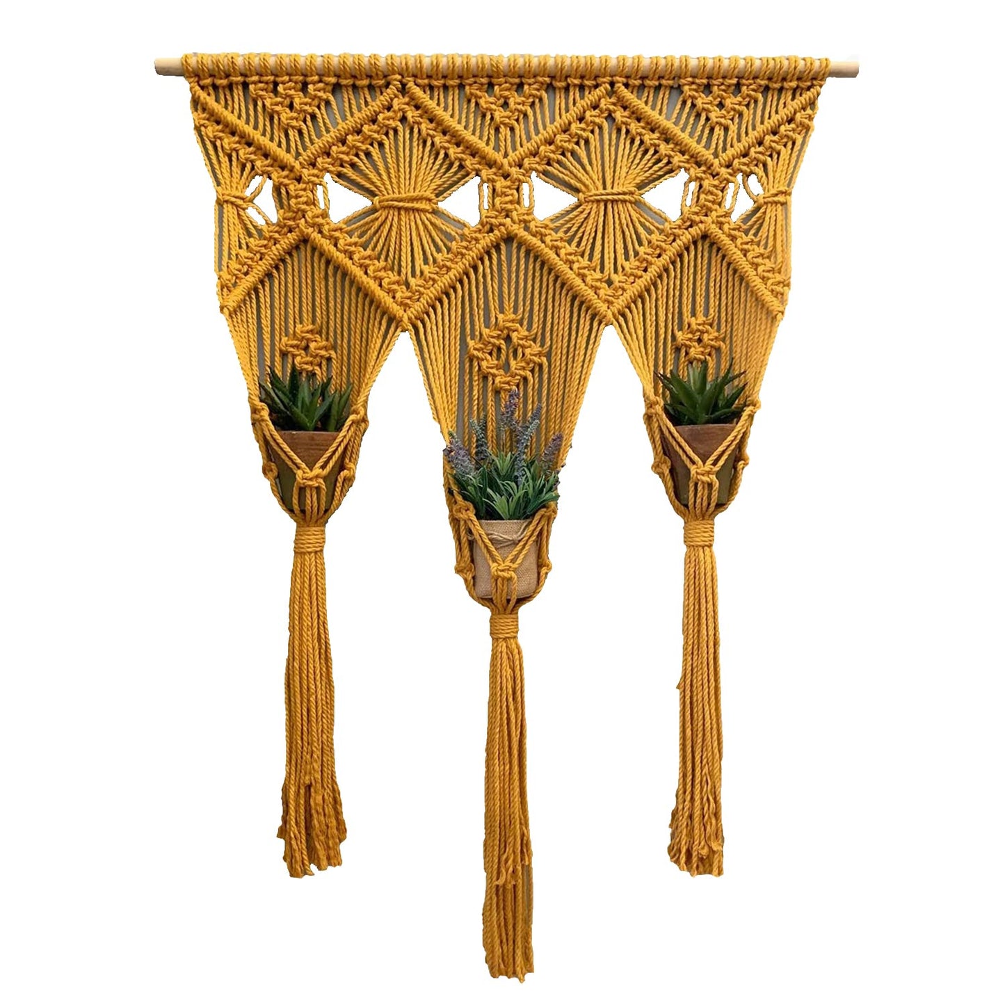 Boho Macrame Wall Hanging Planter- ArtyCraftz.com