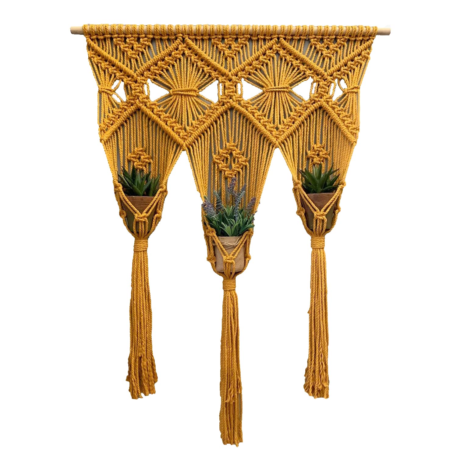 Boho Macrame Wall Hanging Planter- ArtyCraftz.com