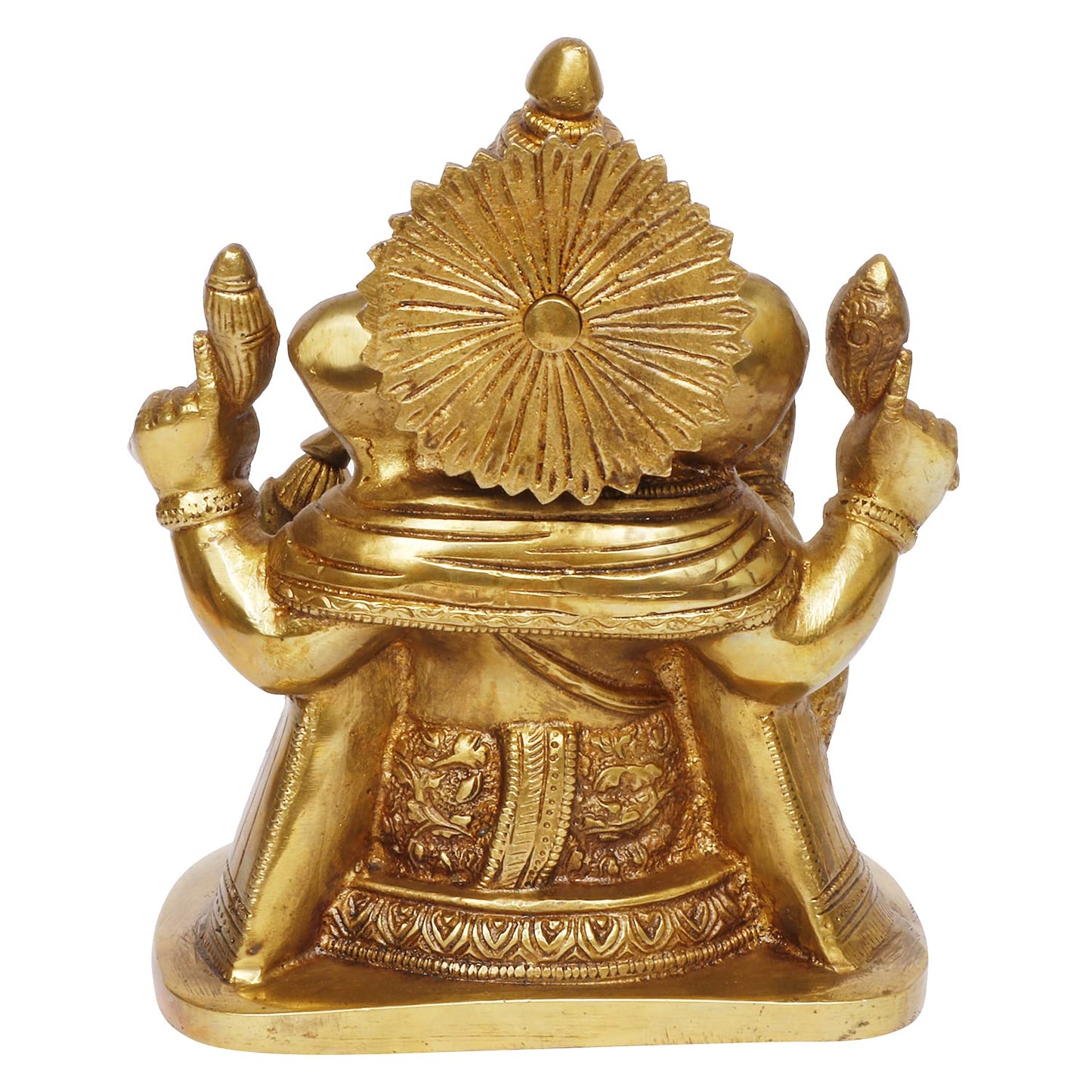 Brass Sitting Ganesha Murti