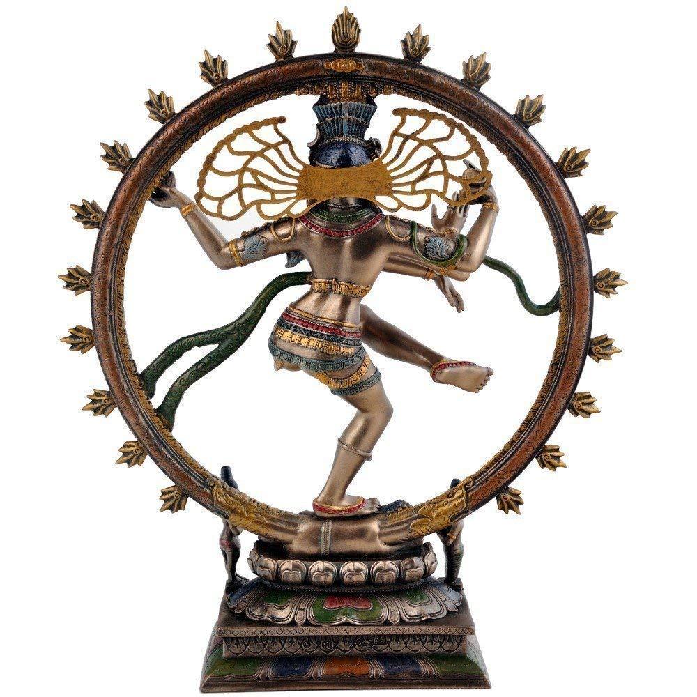 Resin Nataraja Statue – Lord Shiva Dancing Idol for Home Decor (10 Inches)