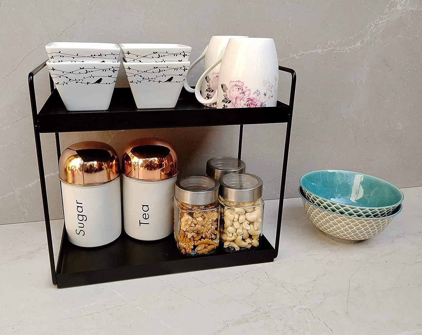 Countertop Organizer 2 Tier Premium Storage Rack-ArtyCraftz.com