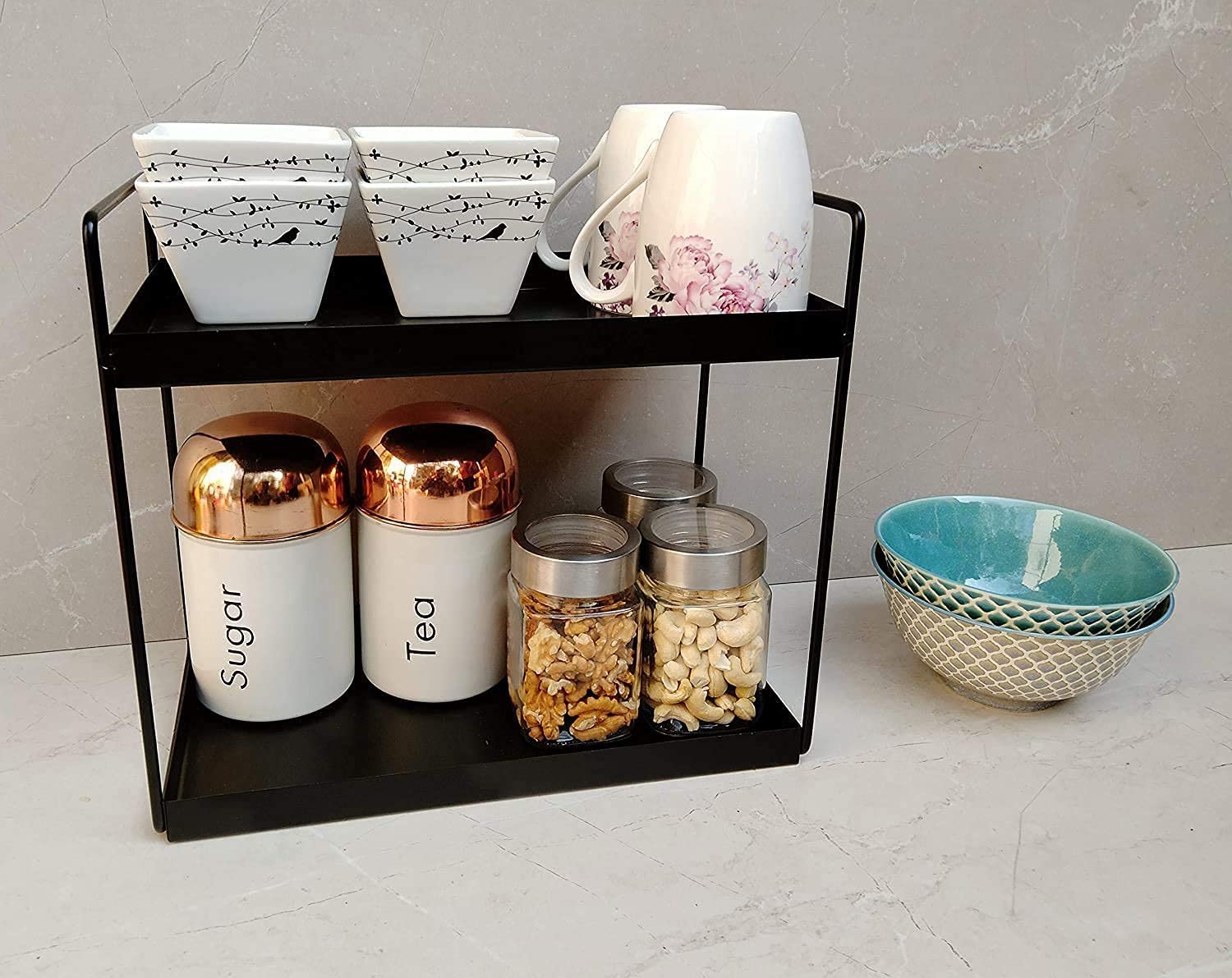 Countertop Organizer 2 Tier Premium Storage Rack-ArtyCraftz.com