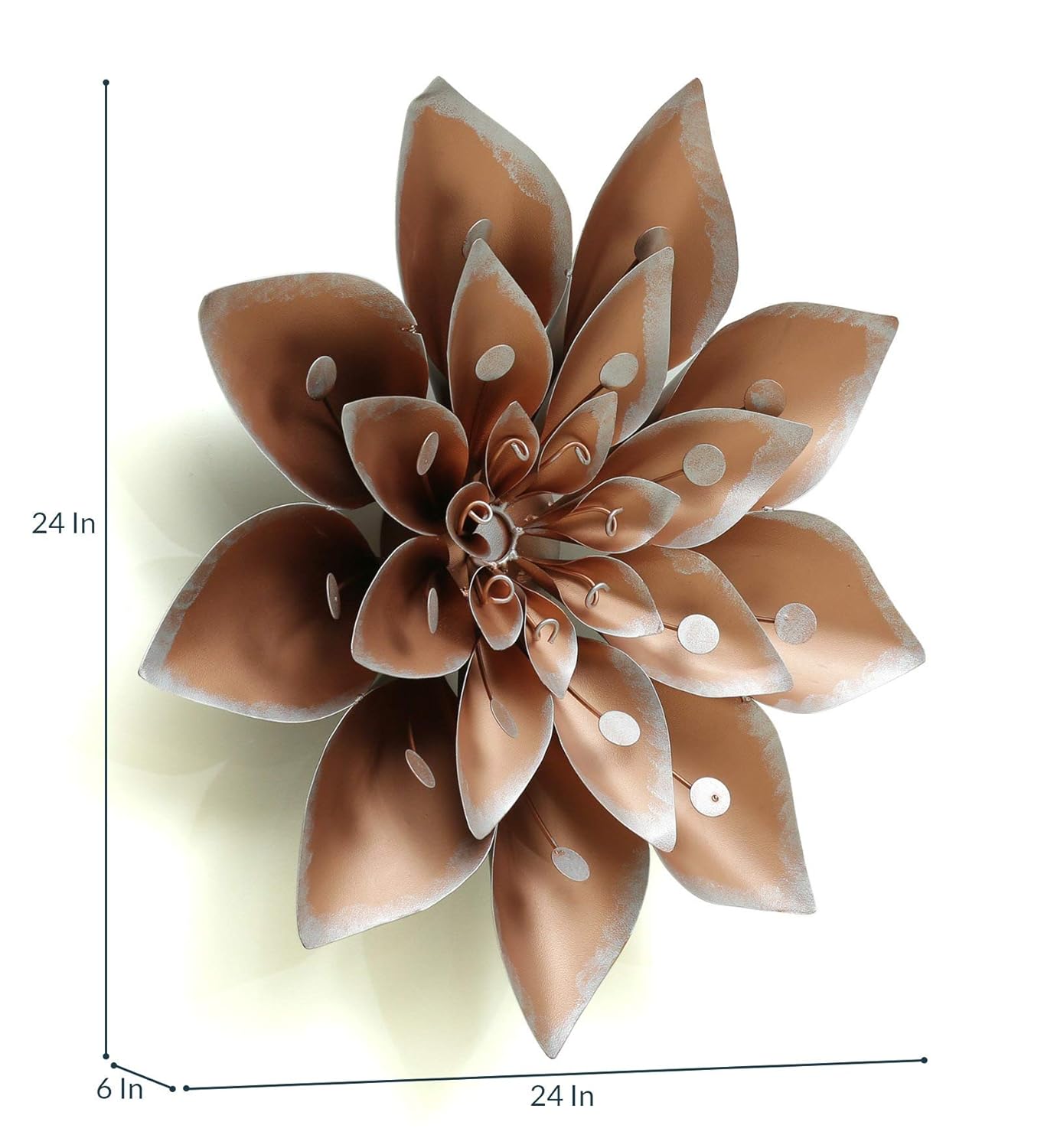 Multicolour Wrought Iron Gala Flower Wall Art - ArtyCraftz.com