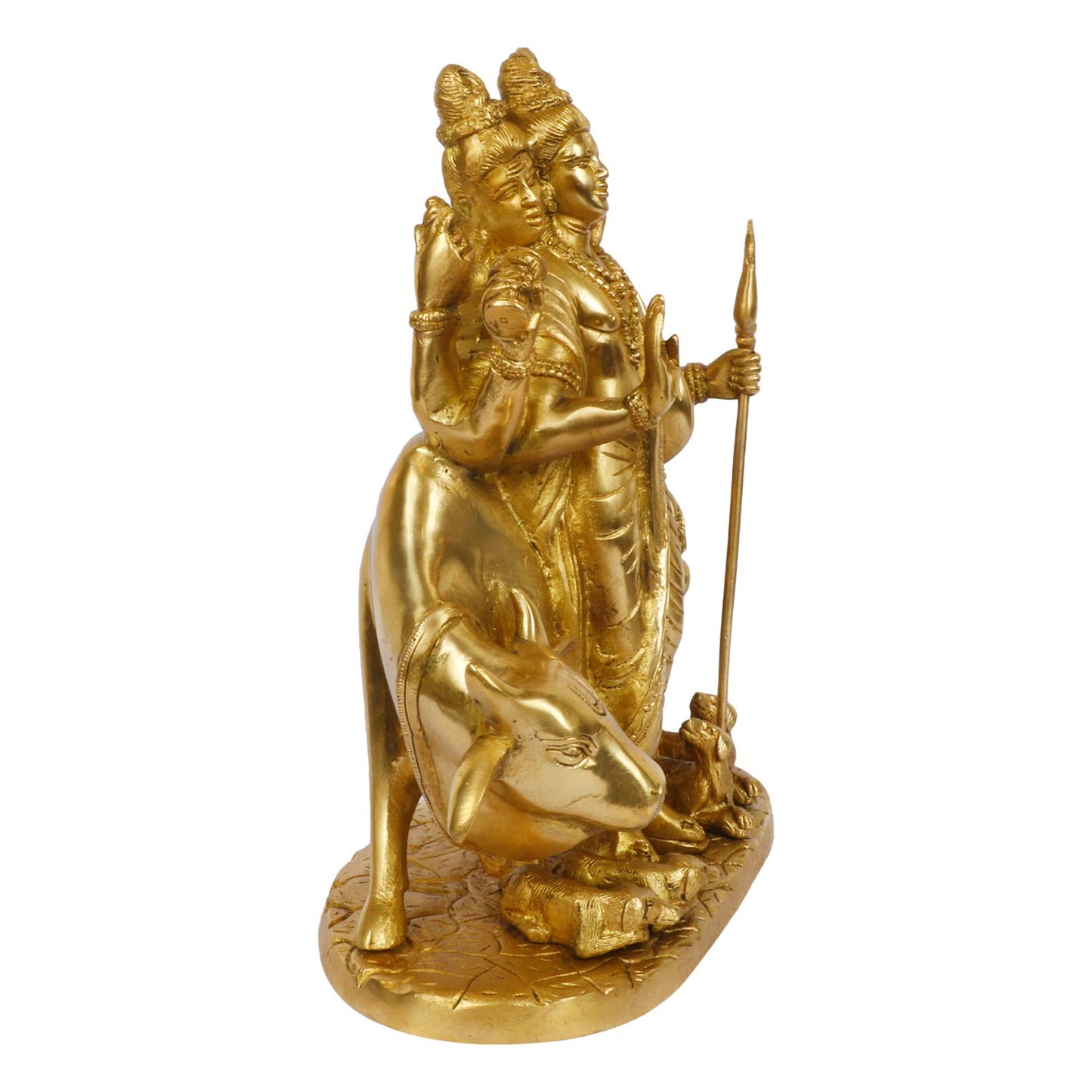 Brass Dattatreya Idol – 8 Inch Divine Statue