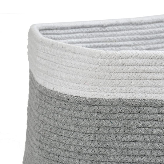 Storage Basket With Grey & White Color