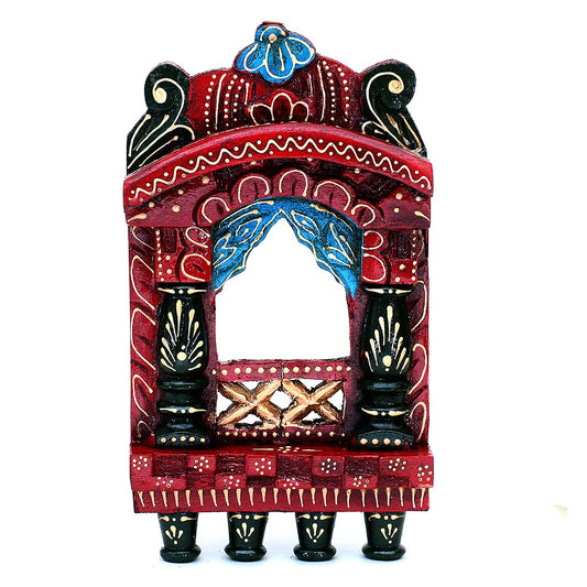 Hand Painted Abstract Decorative Wall Hanging Jharokha