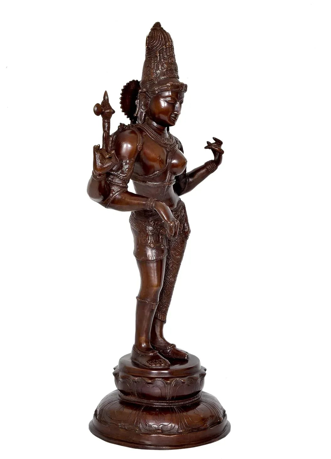 Chola Style Ardhanarishvara Statue 26.5 Inch-ArtyCraftz.com