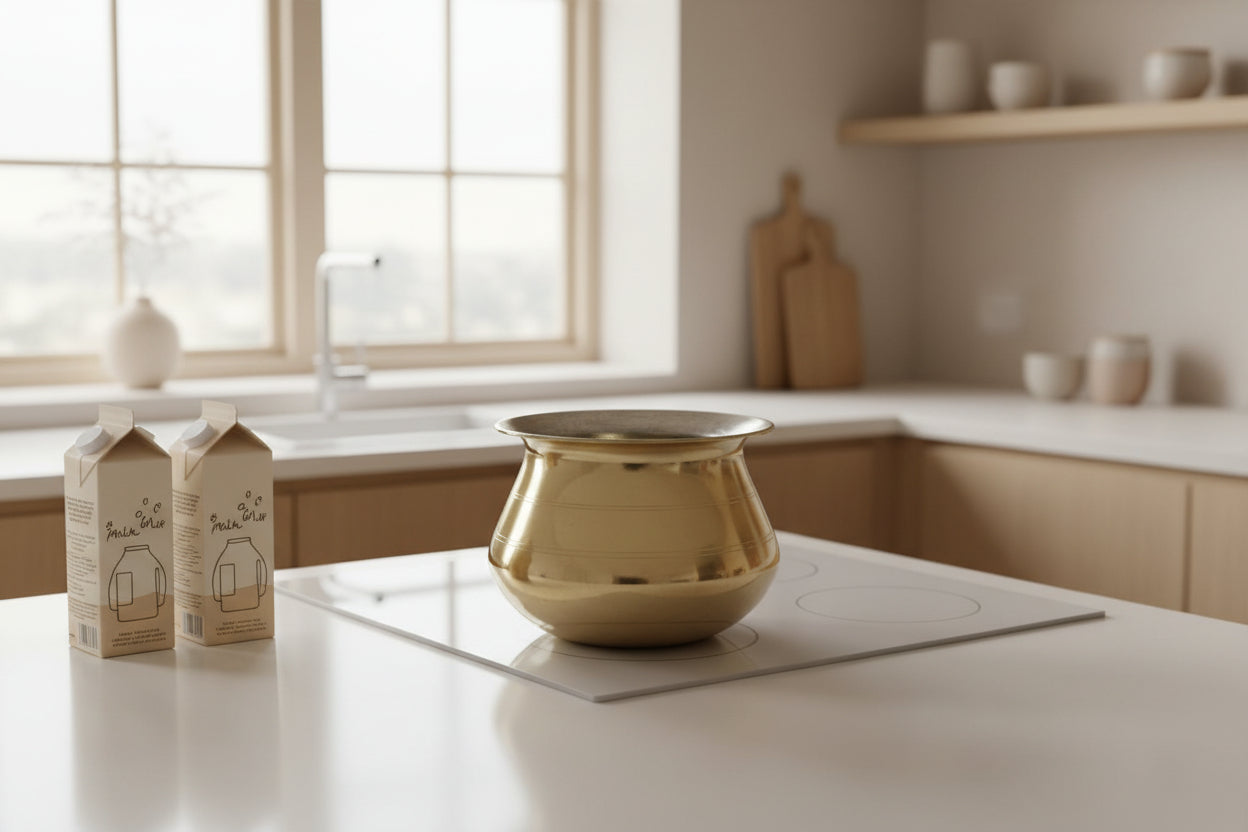 Traditional Brass Milk Pot-ArtyCraftz.com