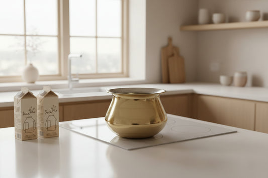 Traditional Brass Milk Pot-ArtyCraftz.com