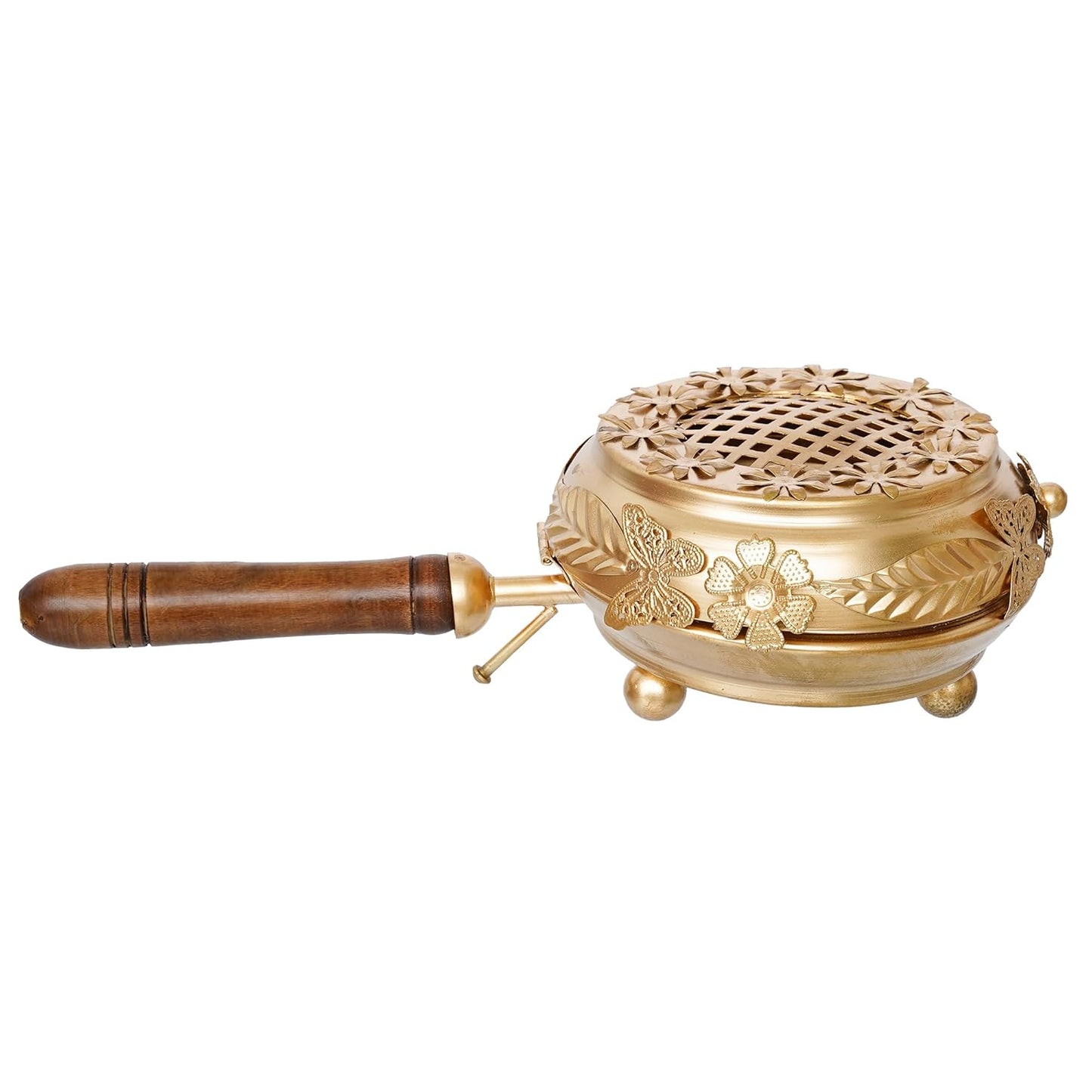 Metal Incense Burner Butterfly Loban Dani Dhoop