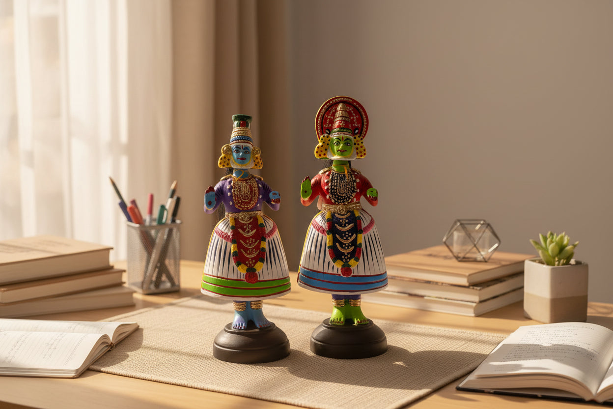 Kathakali Dancing Doll Set-ArtyCraftz.com