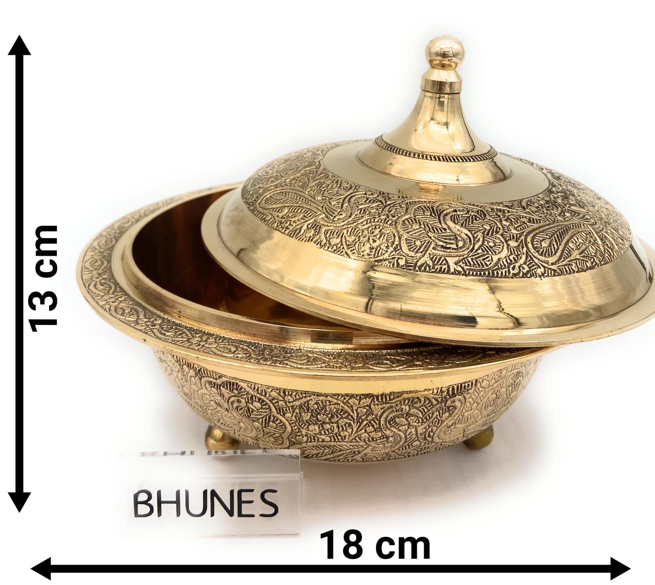 Bhunes Decorative Brass Fruit Bowl | Dry Fruit Bowl