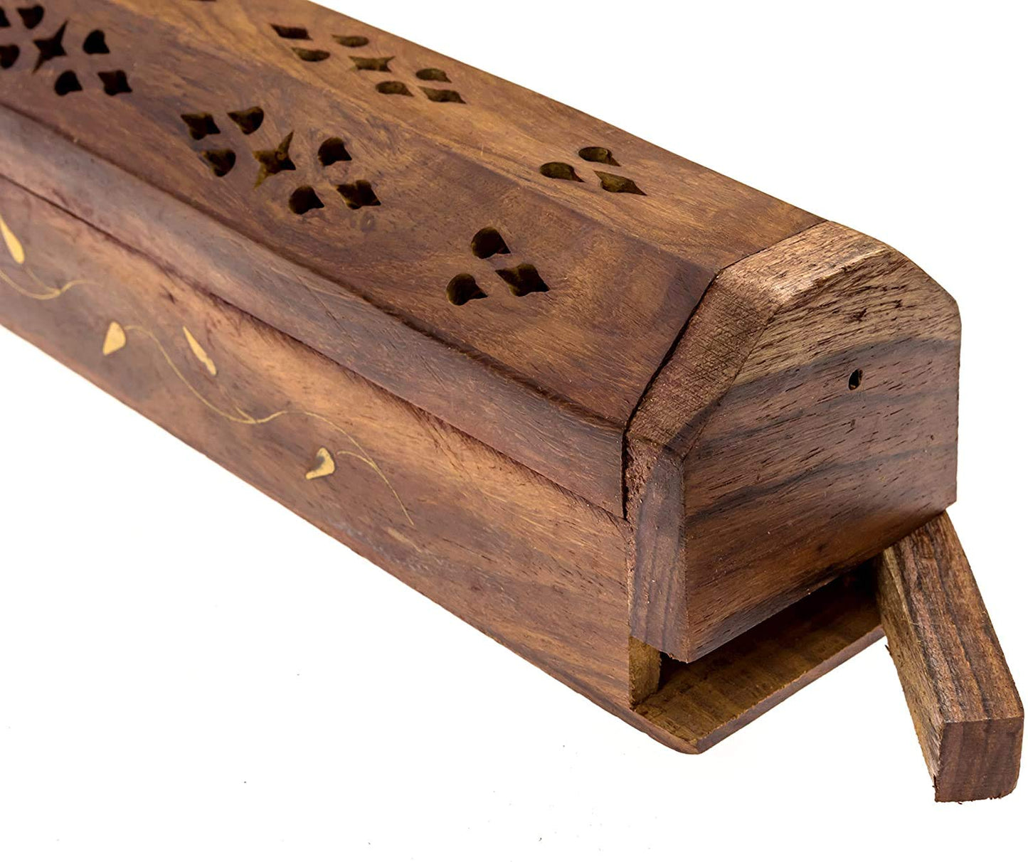 Wooden Incense Holder With Storage