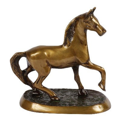 Brass Running Horse Idol