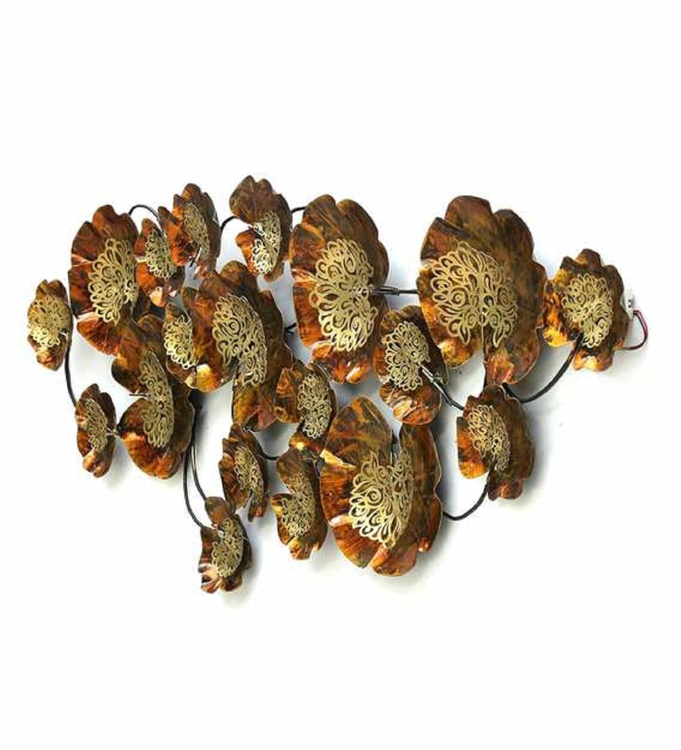 Large LED Metal Floral Wall Art-ArtyCraftz.com