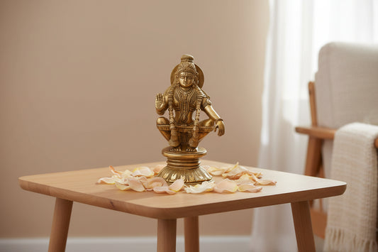 Brass Lord Ayyappa Idol-ArtyCraftz.com