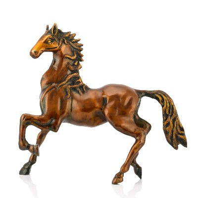 Brass Running Horse Idol